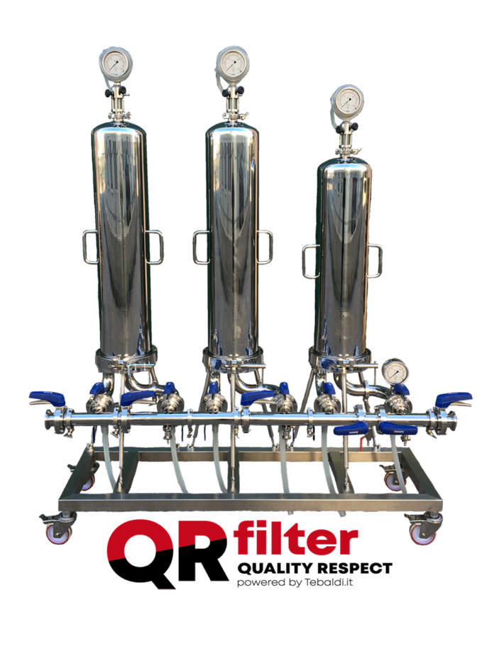 filtrazione vino con qr filter